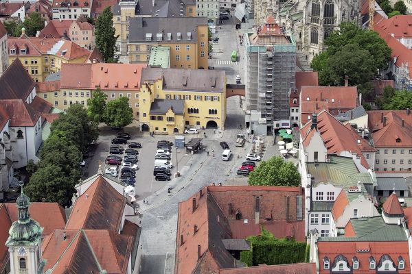 Fotografie: Luftaufnahme des Alten Kornmarktes
