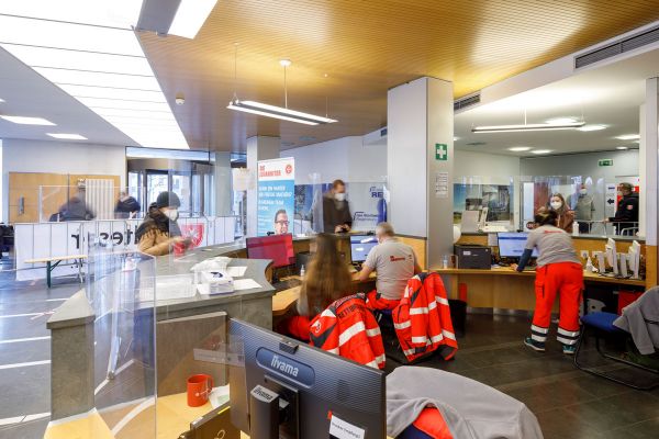 Fotografie: Test- und Impfzentrum in der Greflingerstraße