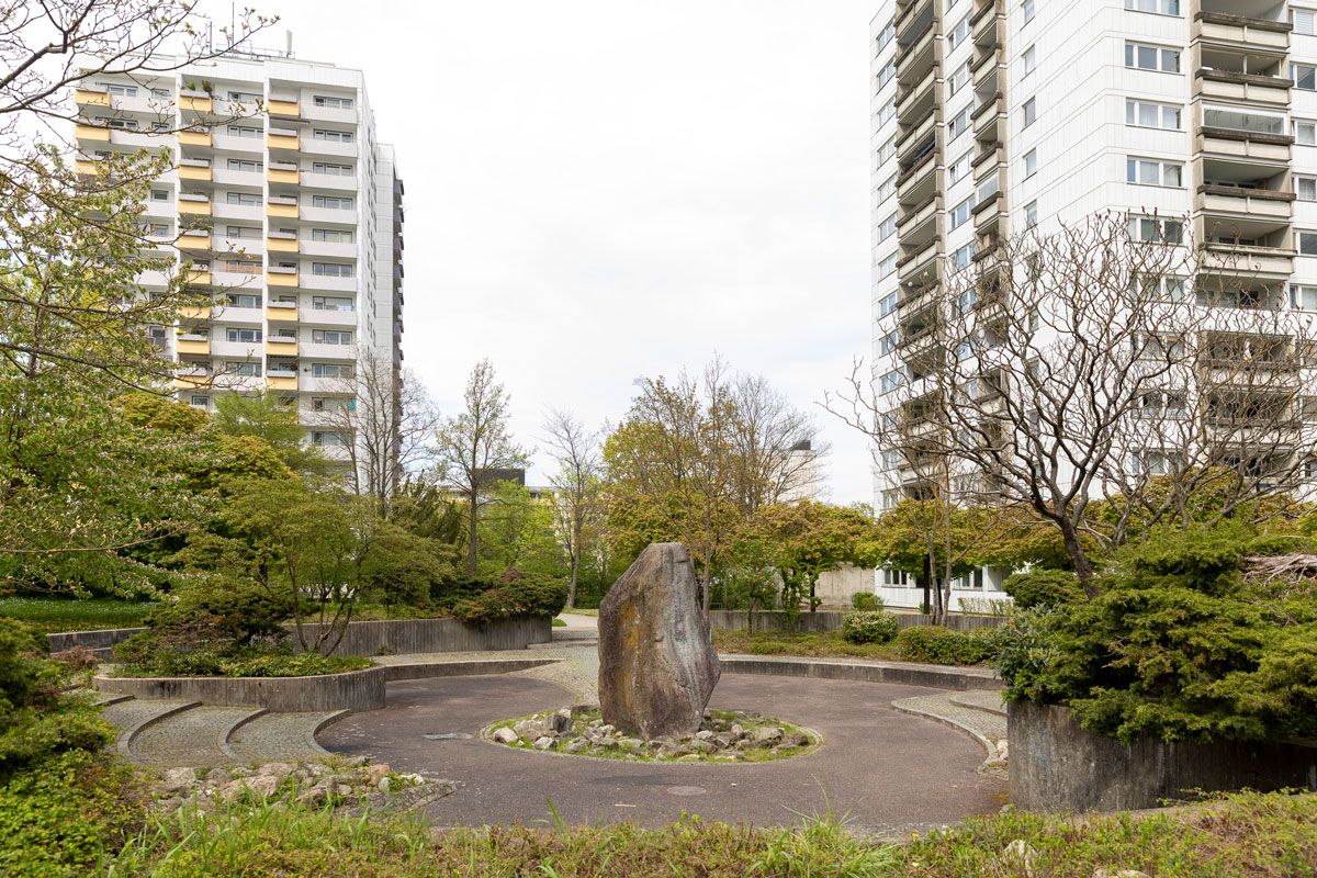 Fotografie: Brunnen inmitten des Forums Königswiesen