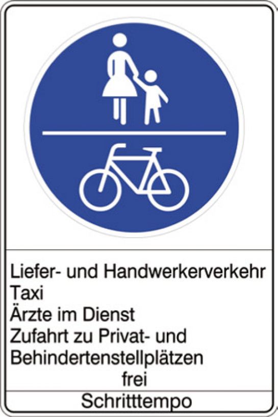 Schild Wohnverkehrsstraße (C)  