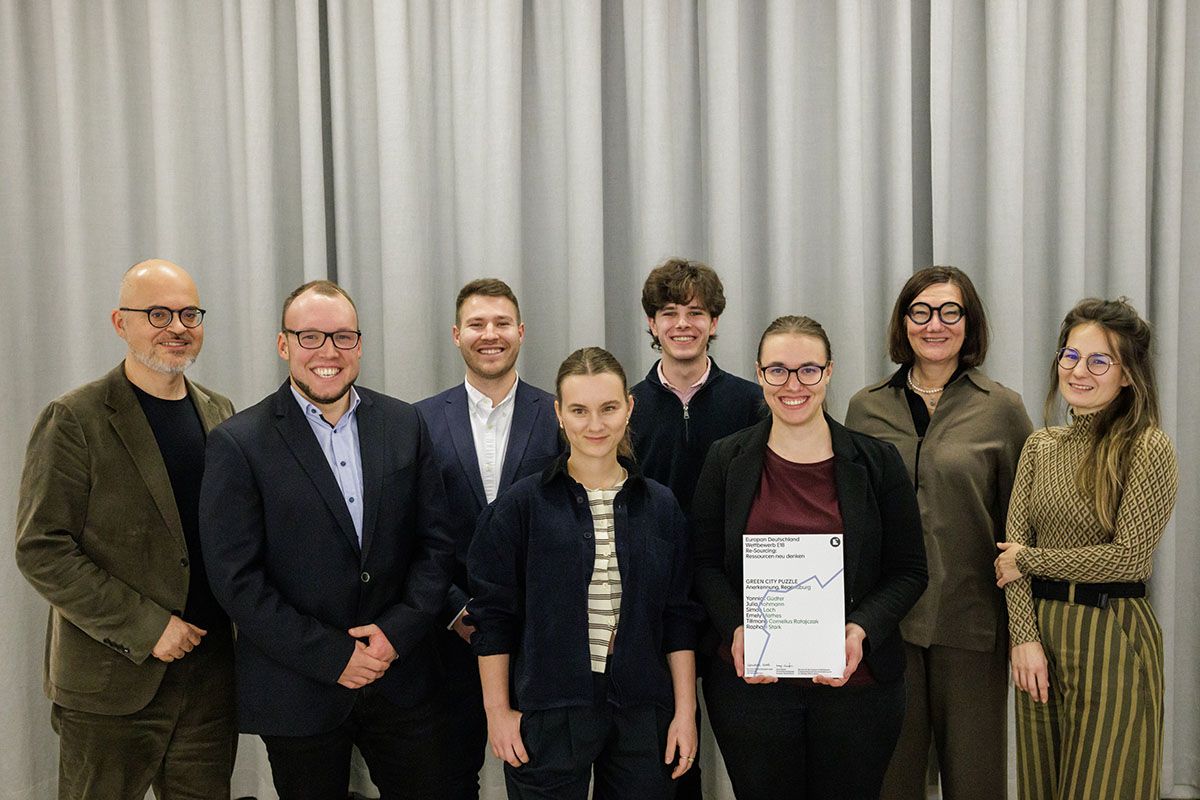 Wettbewerb EUROPAN E18 - Preisverleihung Berlin -Auf dem Bild sind die Preisträger von „Greencitypuzzle“ zu sehen (Anerkennung)