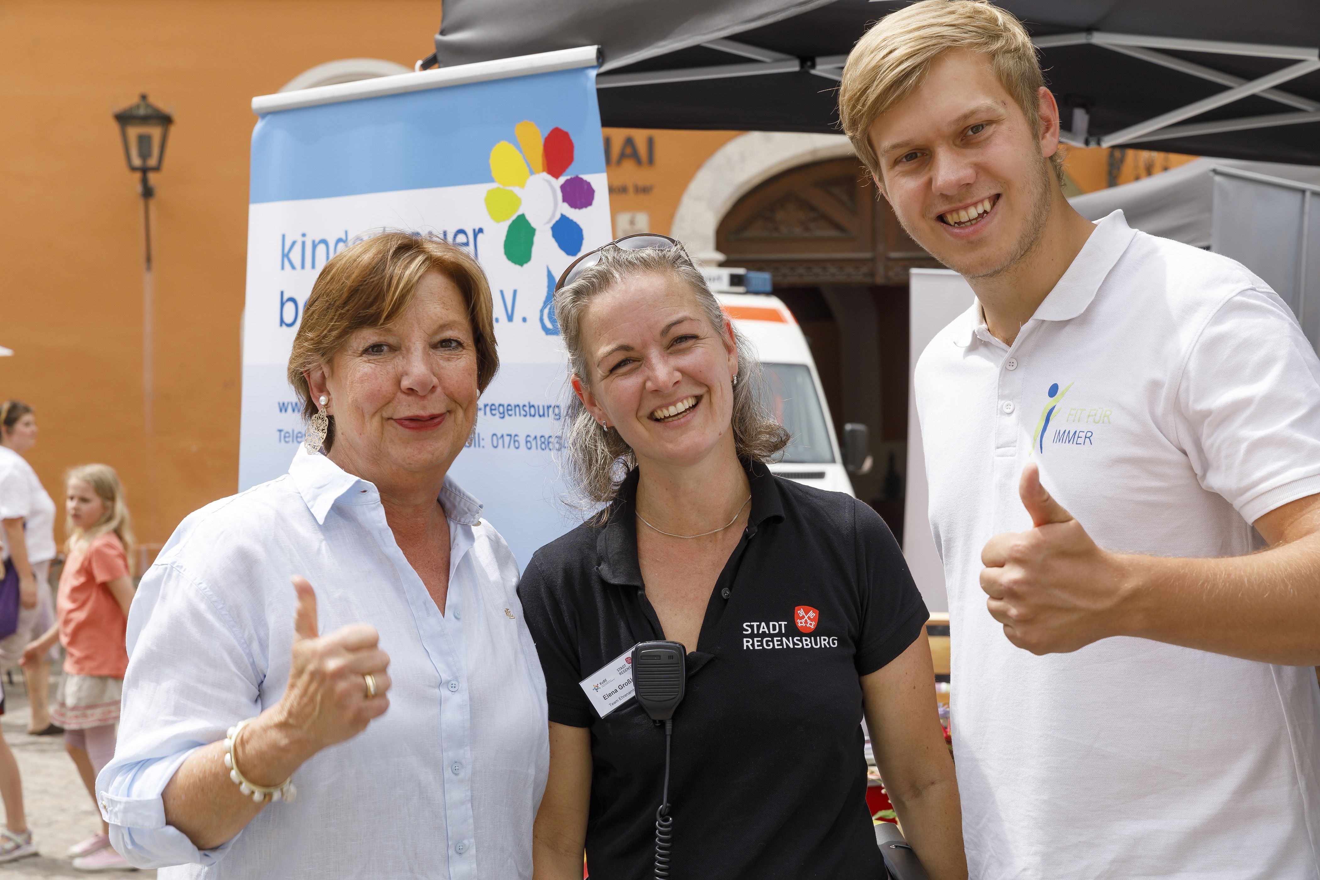 Mitwirkende der Ehrenamtsmesse Vereinsakademie, KoBE-Team, Moderator