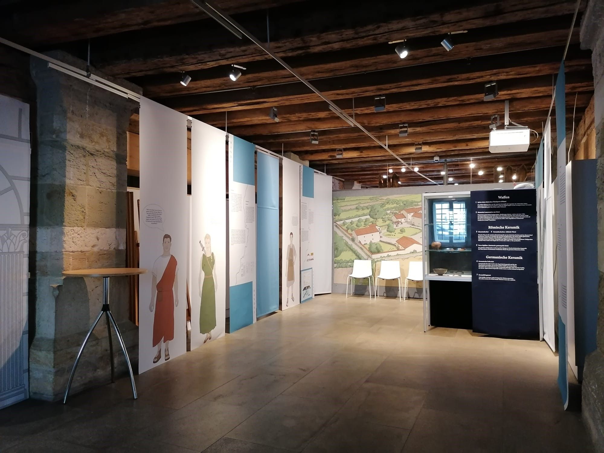 Ausstellung zum Donaulimes - gestaltet von Studierenden der OTH Regensburg - Juni 2022