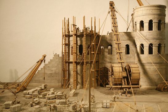 Modell vom Bau der Porta Praetoria (C) Bilddokumentation Stadt Regensburg