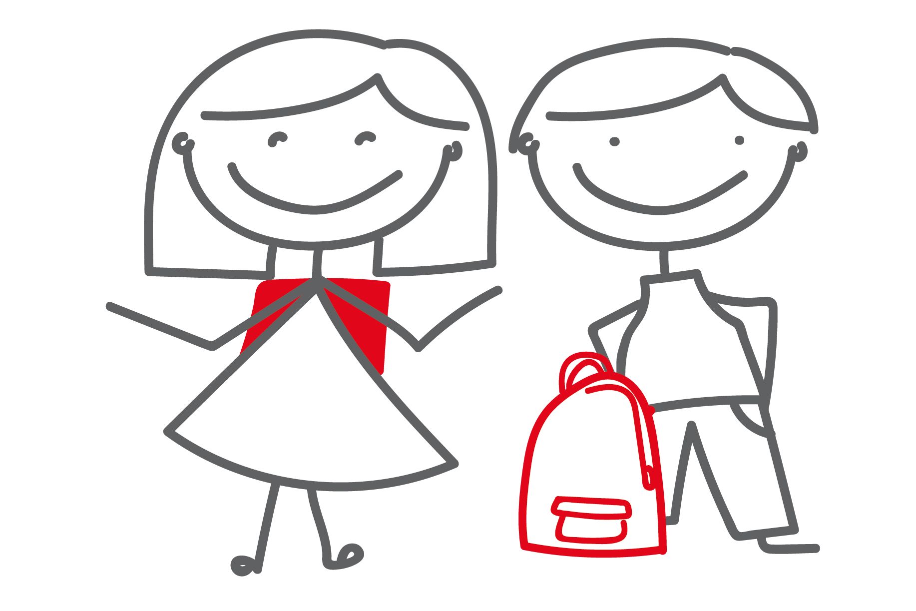 Grafik: Schulkinder