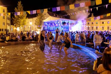 Fotografie: Silent Disco im Juli am Bismarckplatz