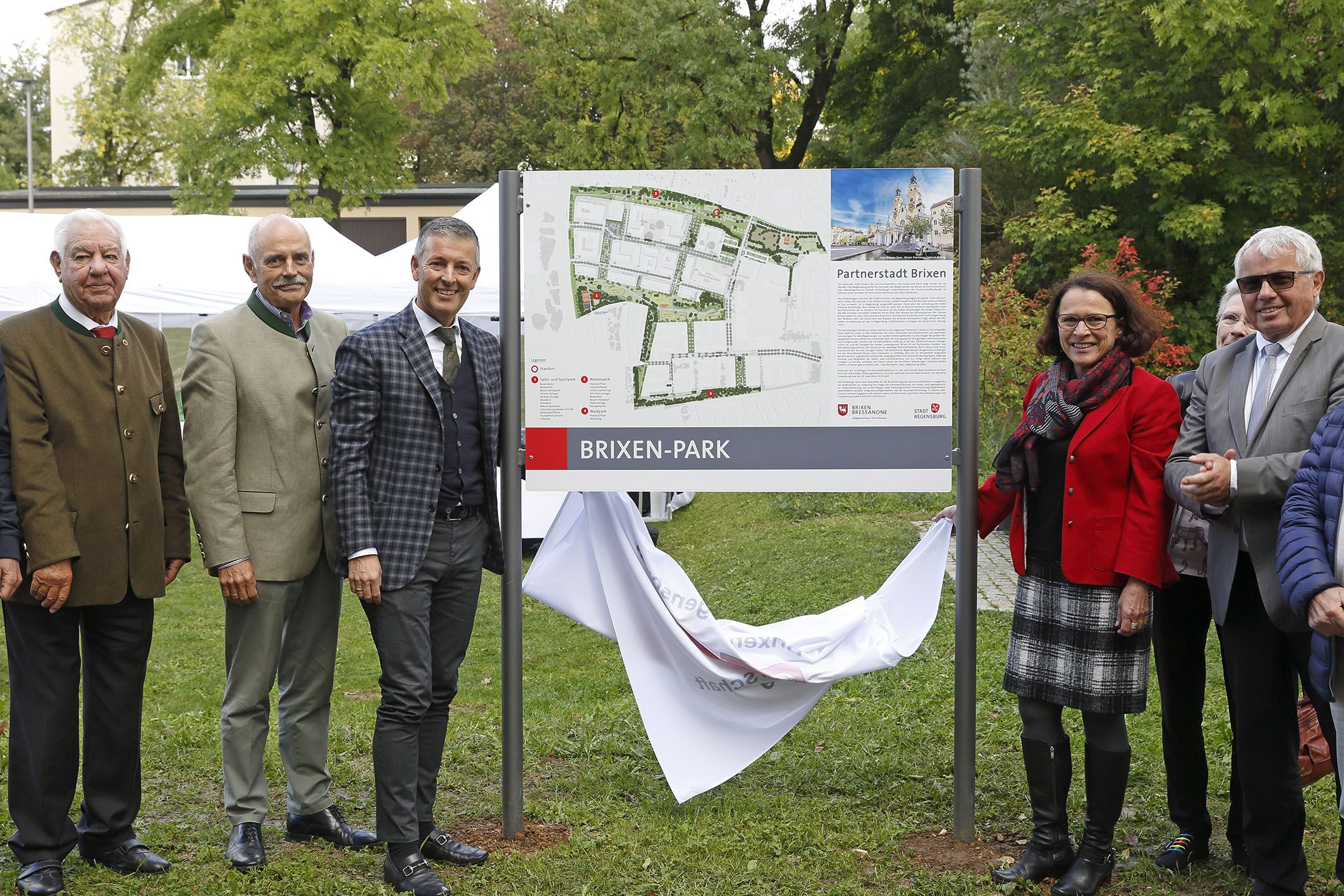 Fotografie: Zum 50. Jubiläum 2019 erhält ein neuer Park in Regensburg den Namen des Südtiroler Partnerstadt. 