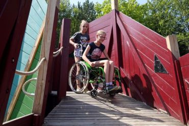 Fotografie: Drache auf dem Inklusionsspielplatz