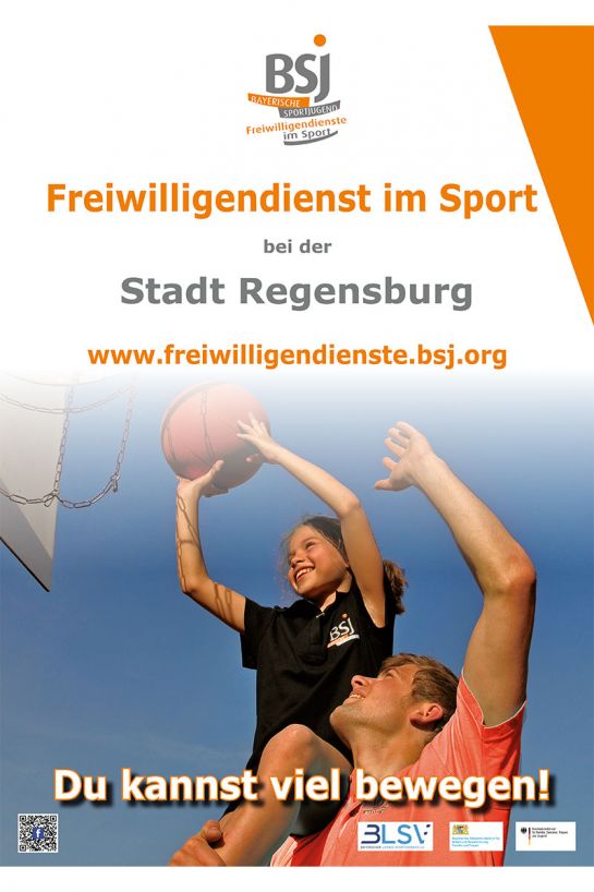 Sport - Ausschreibung Bundesfreiwilligendienst Plakat