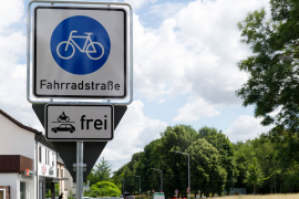 Fotografie: Verkehrsschild Fahrradstraße