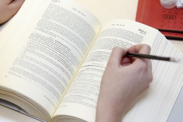 Neben der Praxis kommt auch die Theorie nicht zu kurz. (C) Bilddokumentation Stadt Regensburg Duales Studium im Beamtenverhältnis - Theorie
