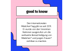 Seit 2011 gibt es den Weltmädchentag  (C) Micha Schindler 