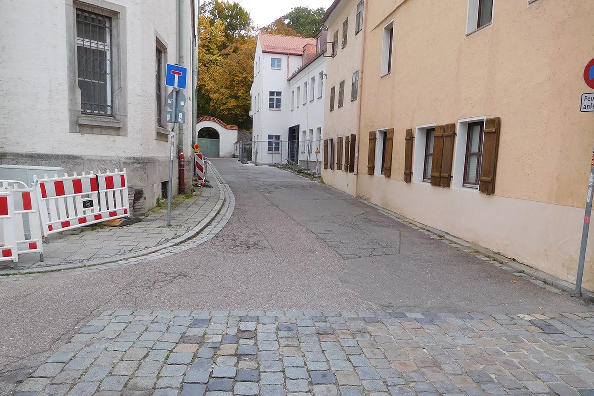 Fotografie - Blick in die Straße Ägidiengang