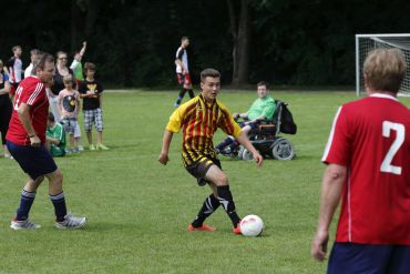 Fotografie: Frank Reinel auf dem Fußballplatz