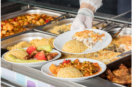 Eine Mahlzeit auf einem Teller