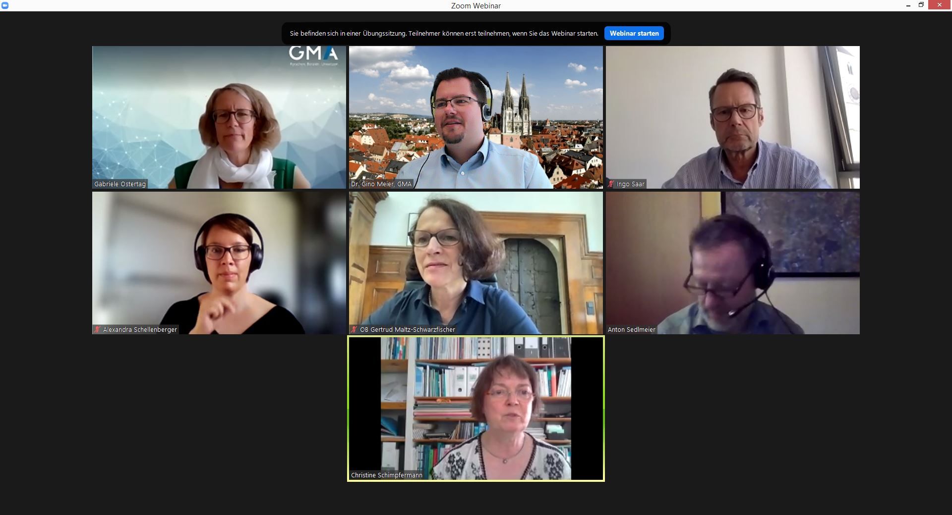 Screenshot Online Veranstaltung Immobilienforum Altstadt
