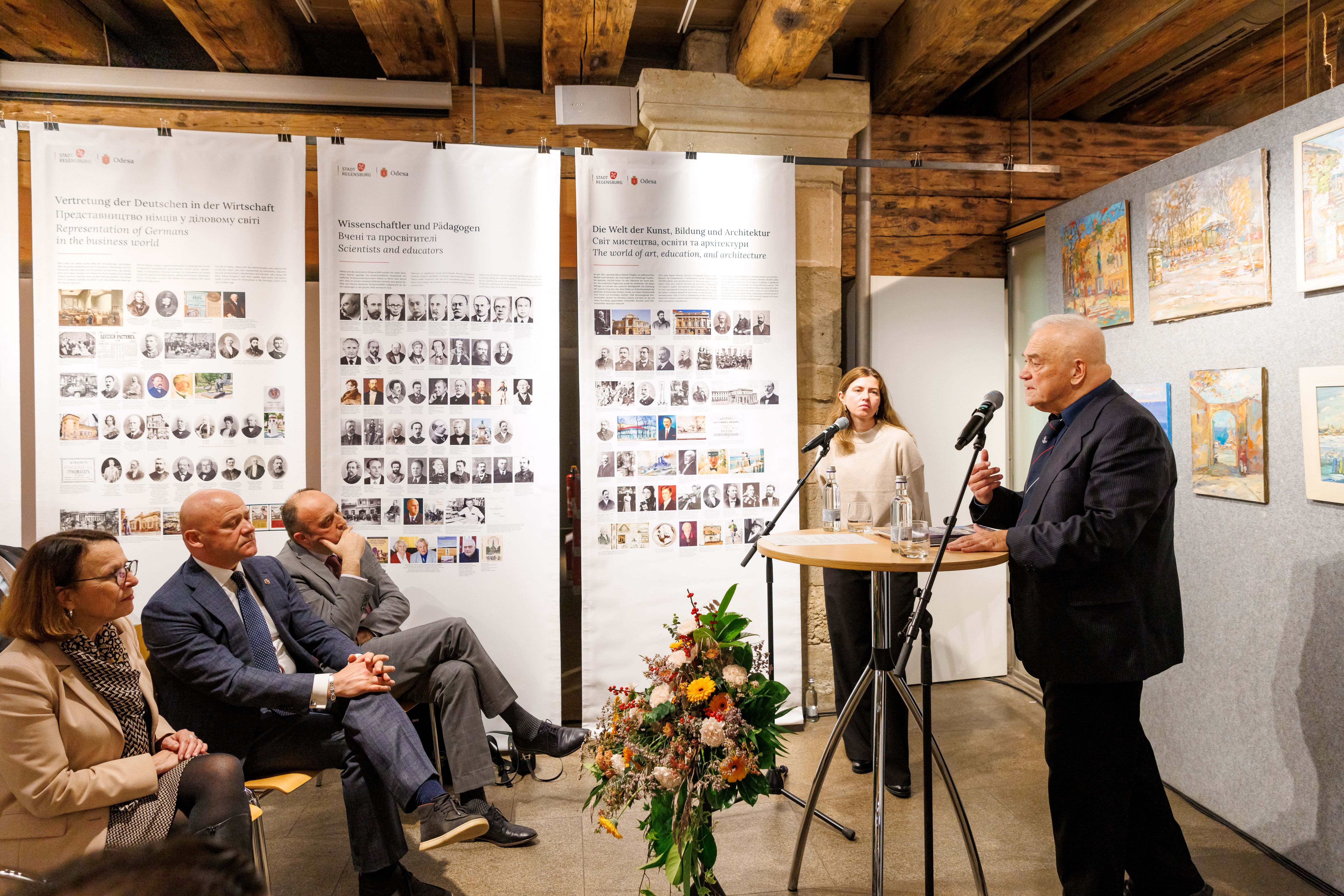 Impressionen der Ausstellungseröffnung „Die historische Heimat der Deutschen in der Ukraine“ im Besucherzentrum Welterbe