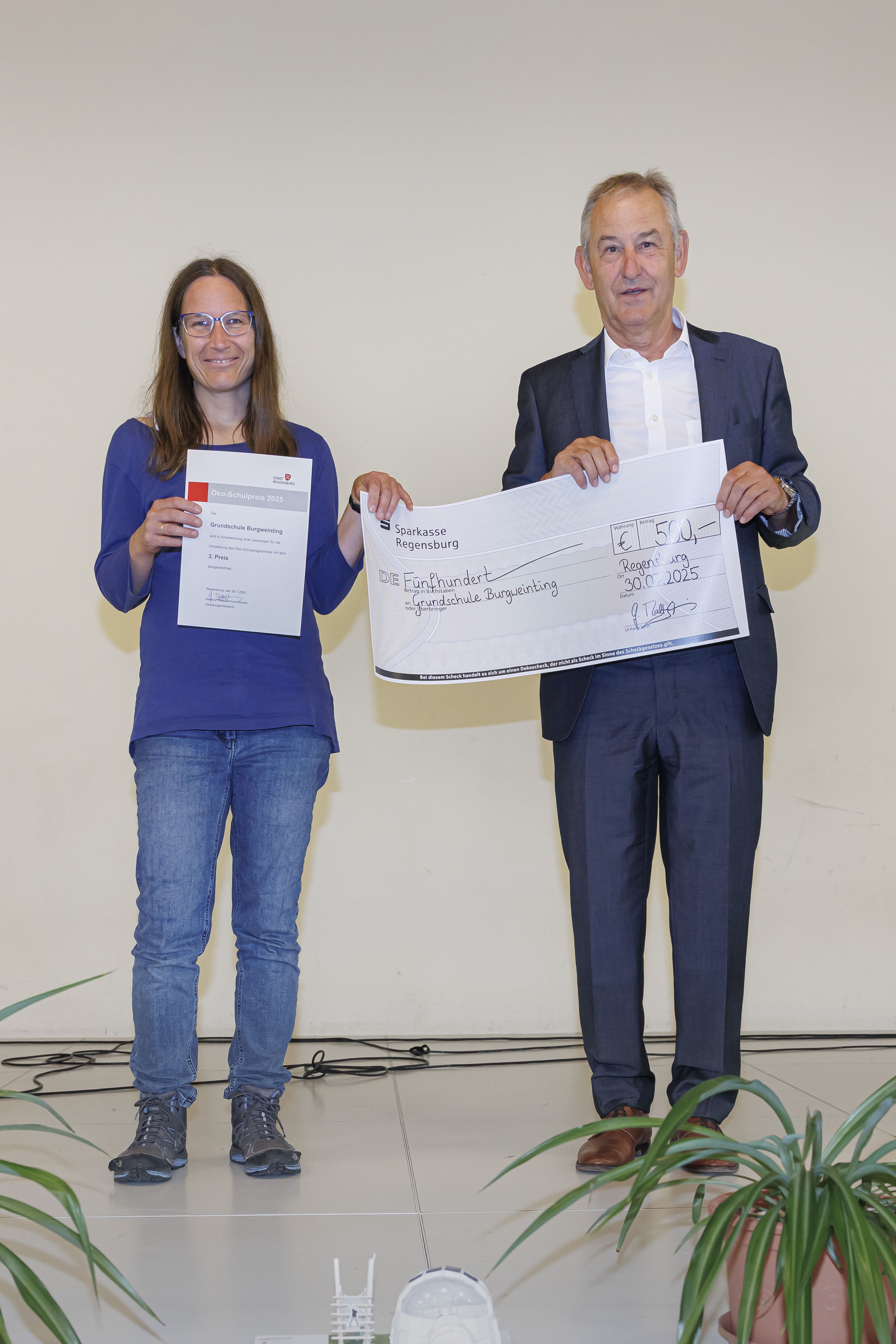 Fotografie – Den dritten Platz erreichte die Grundschule Burgweinting