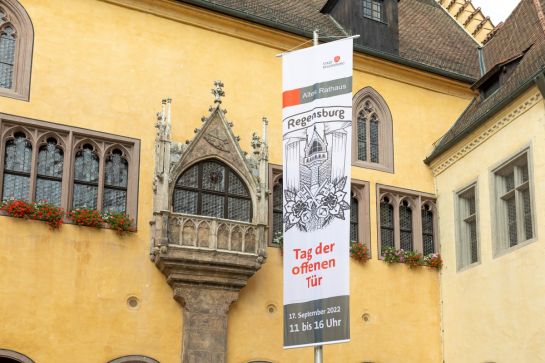 Fotografie: Blick auf das Alte Rathaus (C) Bilddokumentation Stadt Regensburg
