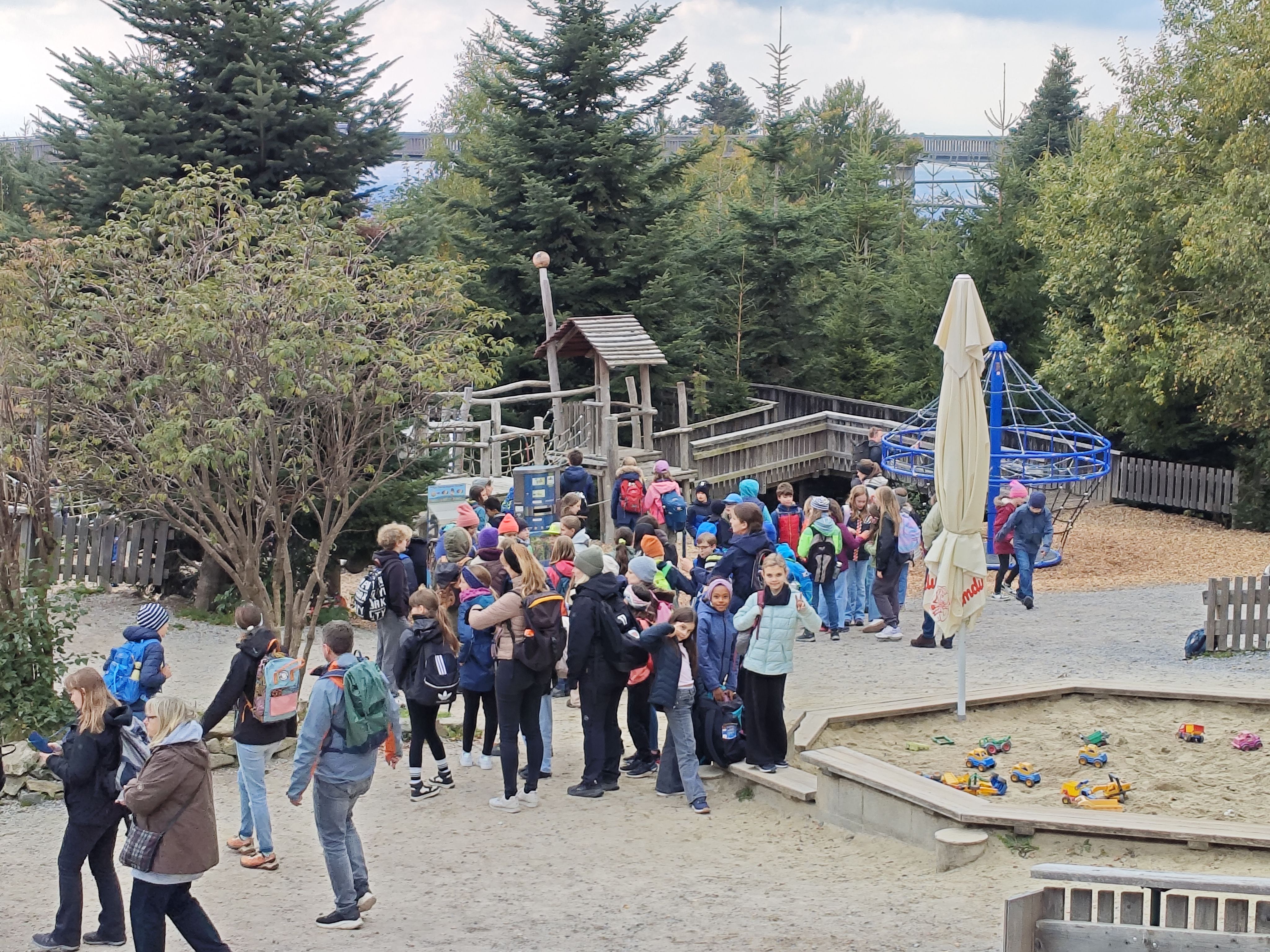 Gewusel am Treffpunkt