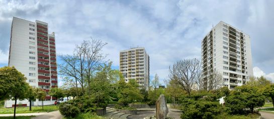 Fotografie: Panorama von Hochhäusern in Königswiesen-Nord