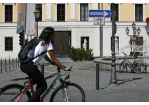 Stadtplanungsamt Radfahrer Einbahnstraße (C) Bilddokumentation Stadt Regensburg