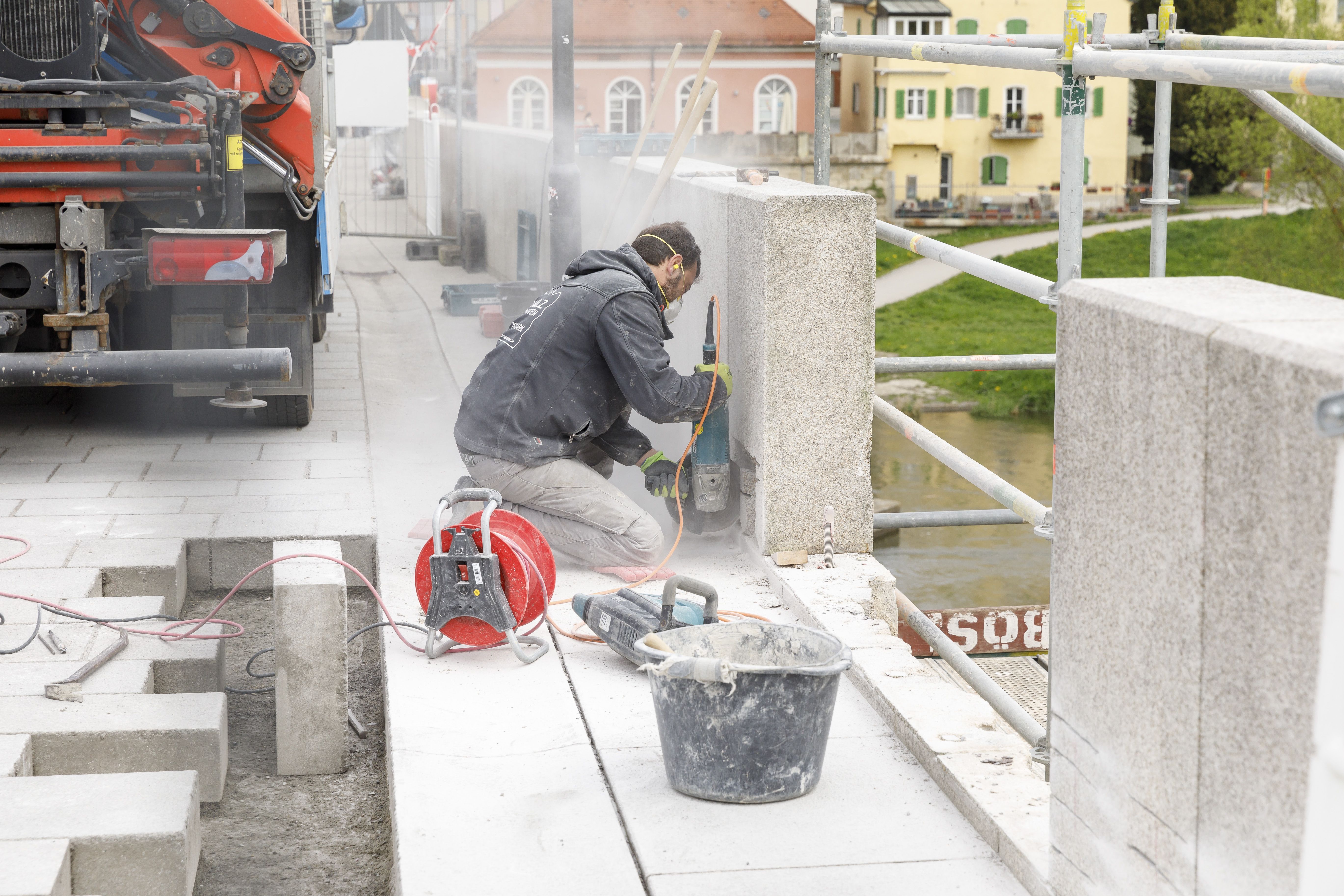 Fotografie: Bauarbeiten an der Lücke
