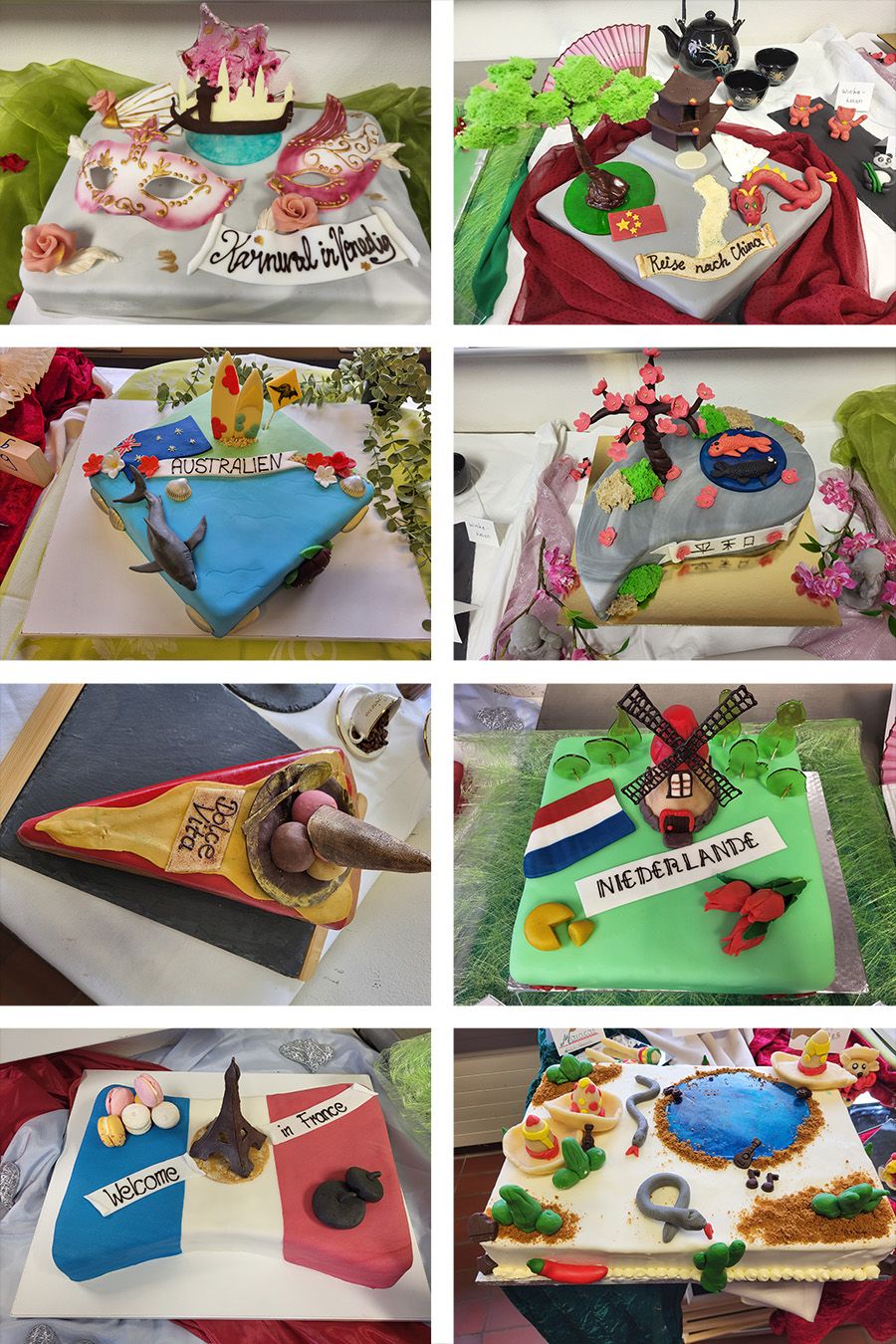 Collage der Schülerarbeiten