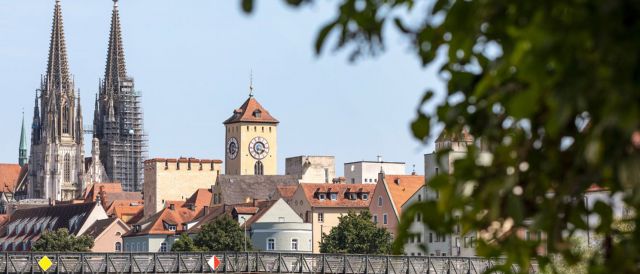 Fotografie - Blick auf Dom und Rathausturm