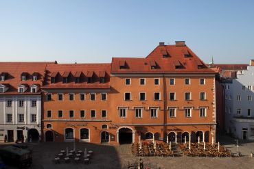 Fotografie: Die Arch und das Bruderhaus am Haidplatz