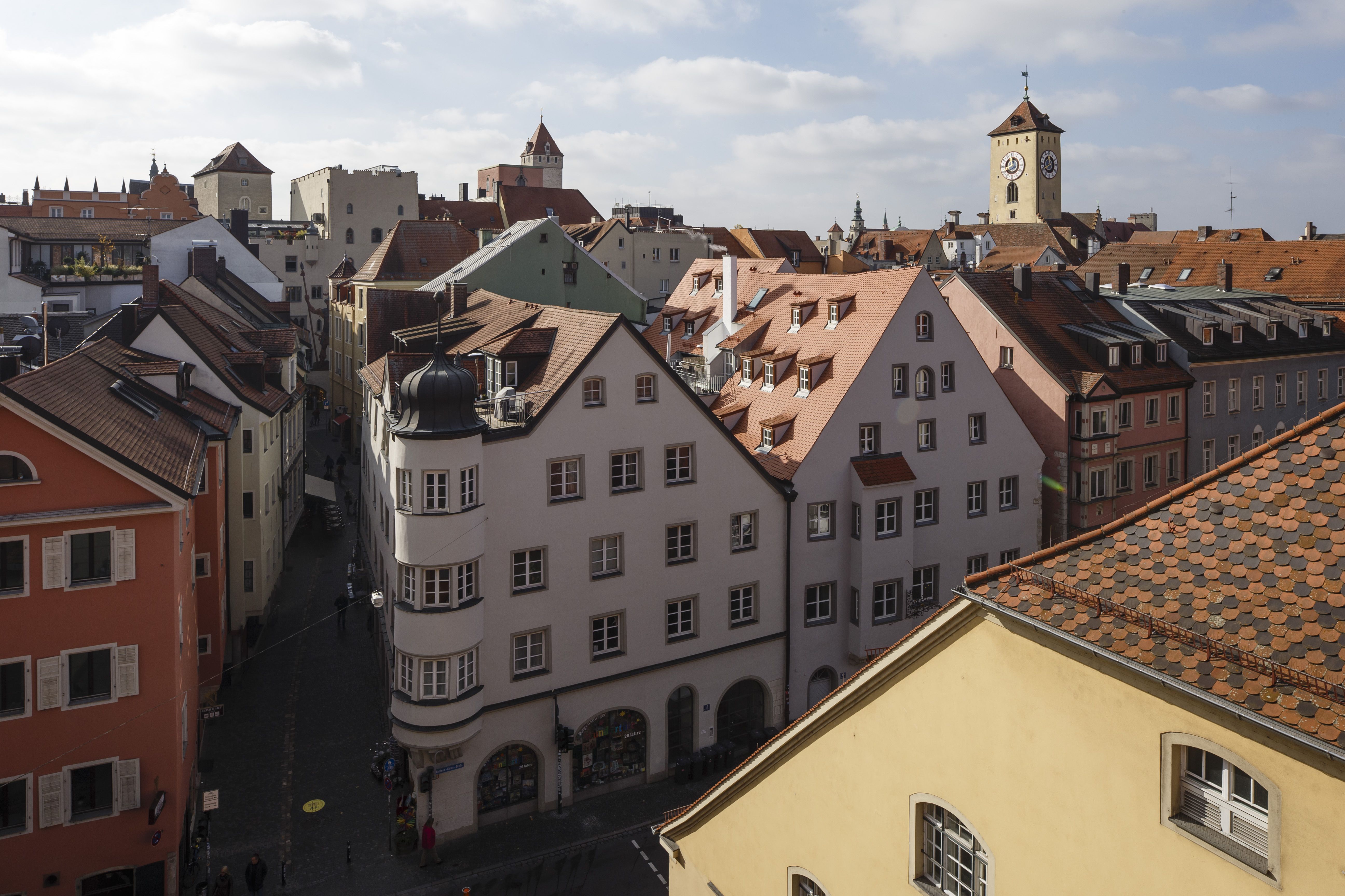 Fotografie: Blick von oben auf die Regensburger Altstadt