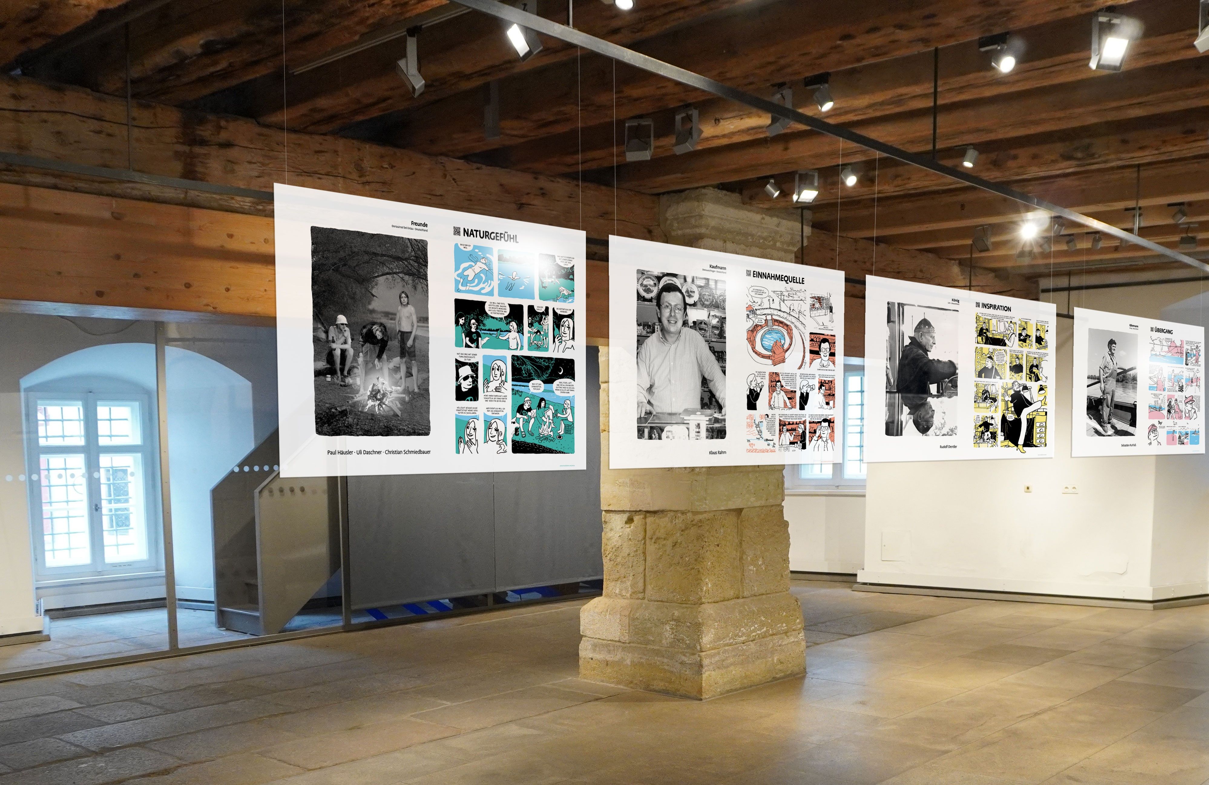 Fotografie – Blick in die Ausstellung im Besucherzentrum Welterbe Regensburg