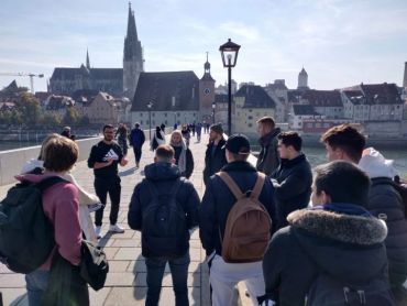 Fotografie: Exkursion ins historische Regensburg im Rahmen des Geschichtsunterrichts