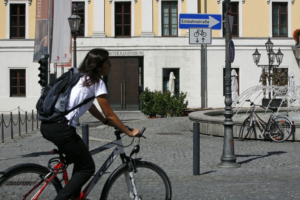 Stadtplanungsamt Radfahrer Einbahnstraße