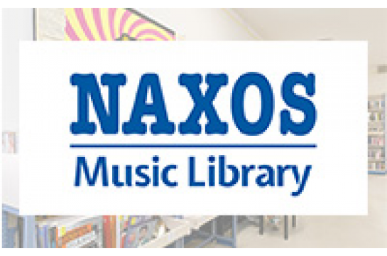 Naxos music library als Schriftzug