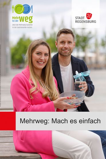 Plakataktion - Aktion Mehrweg - Mach es einfach - Mehrweg-Systeme in der Gastronomie nutzen