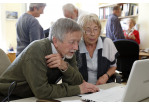 Fotografie: Computer und neue Medien standen schon früh auf dem Programm des Treffpunkt Seniorenbüro.  (C) Bilddokumentation Stadt Regensburg