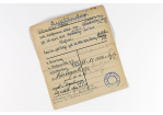 Archivtag 2018 - Urkunde des Stadtarchivs - Oskar Schindler © Stadt Regensburg - Stadtarchiv