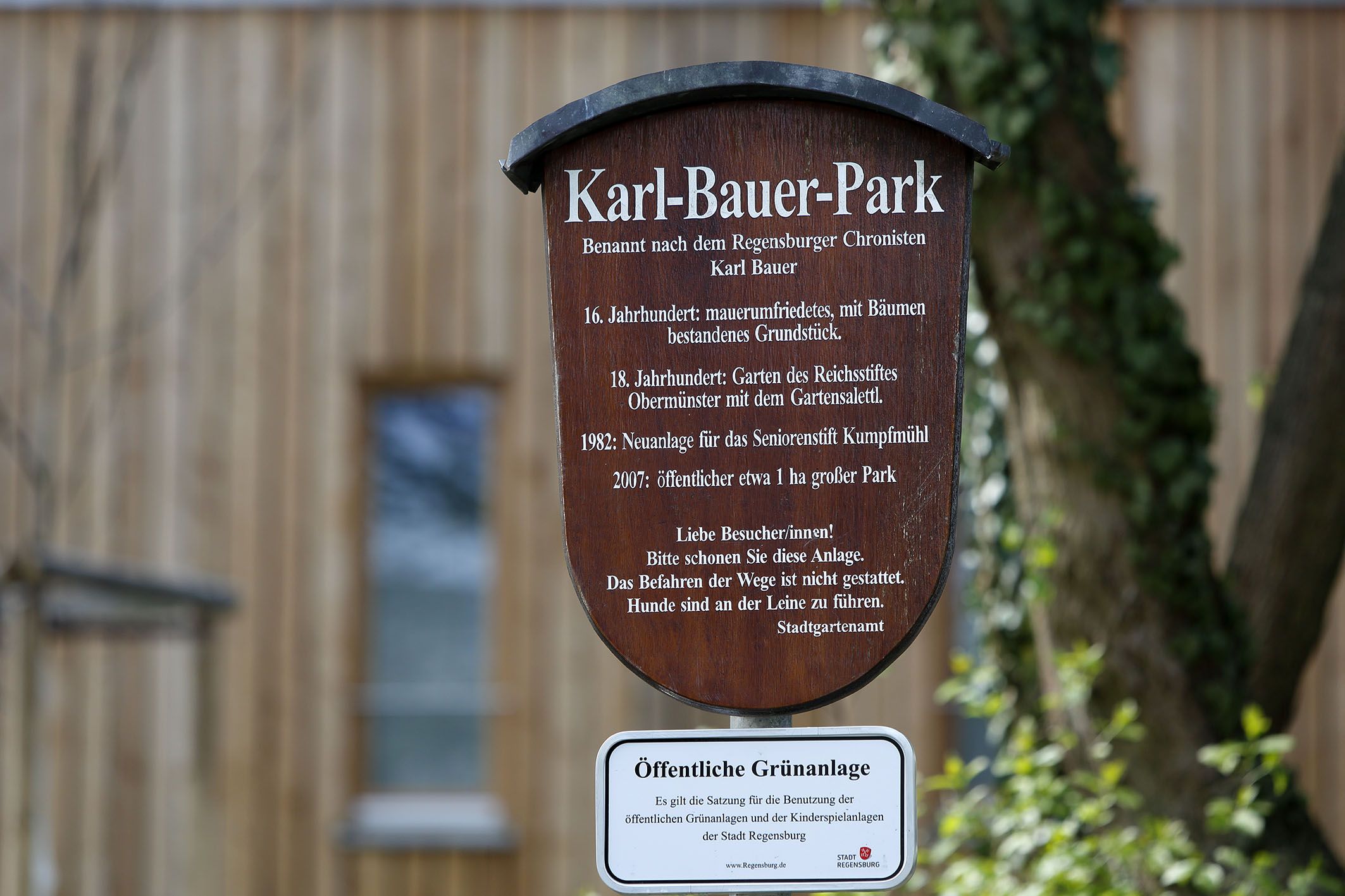 Karl-Bauer-Park-Schild