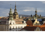 Fotografie: Ein Blick über die Dächer der Pilsener Altstadt (C) Bilddokumentation Stadt Regensburg
