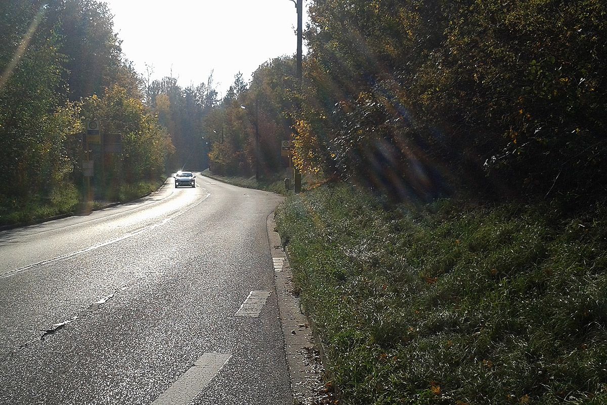 Grünthaler Straße - Blick auf 1. Teilabschnitt