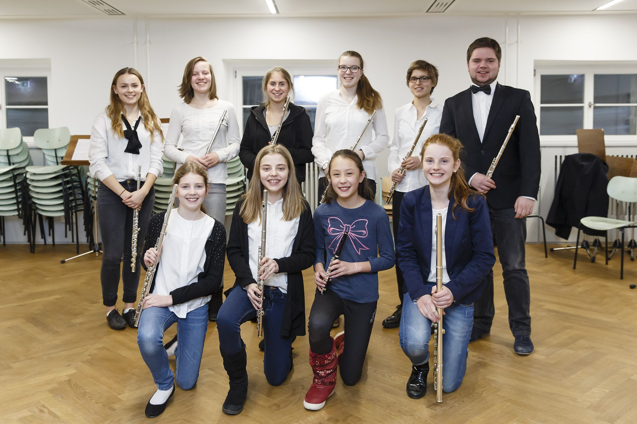 Gruppenfoto Querflötenensemble