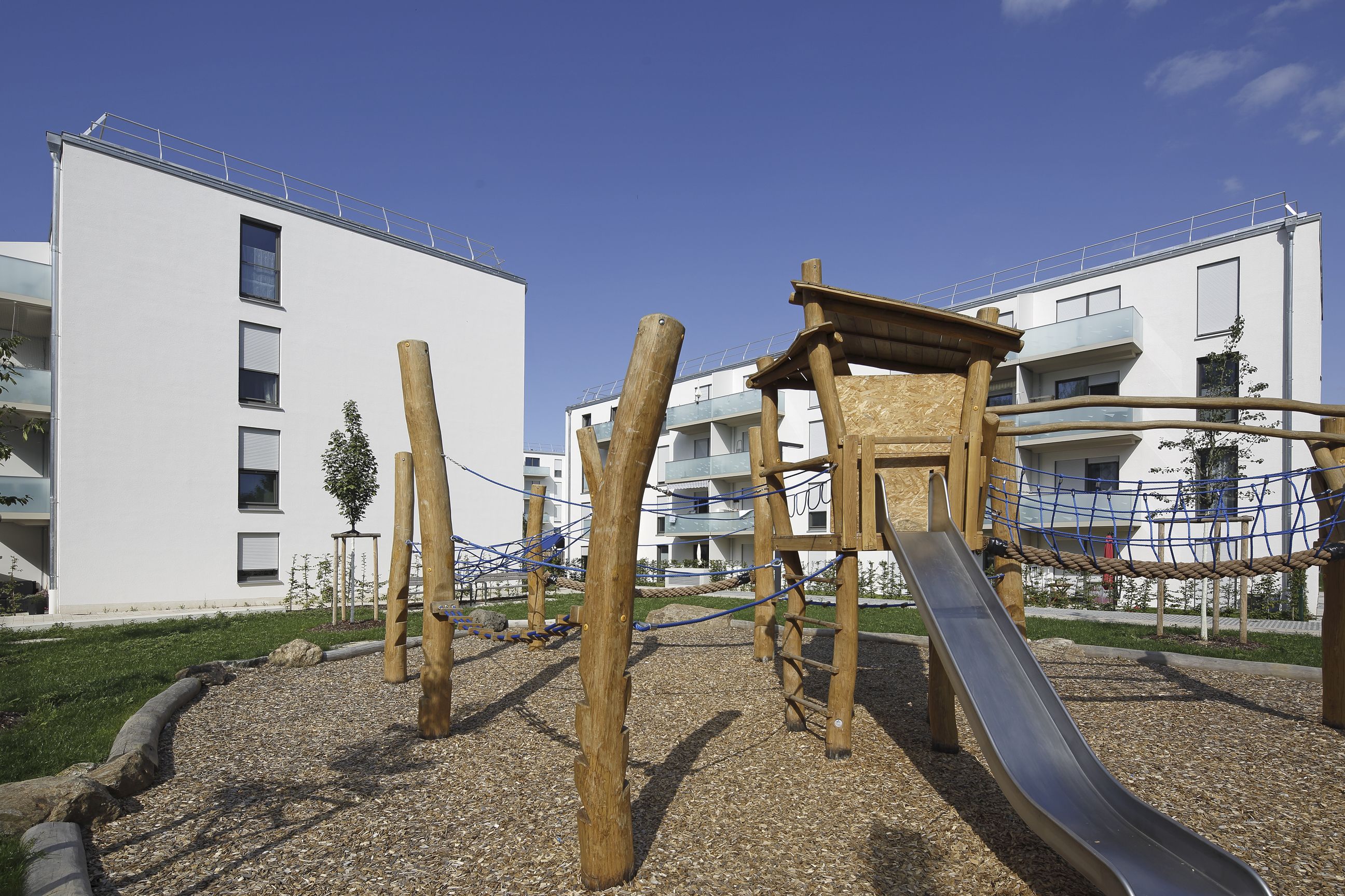 Fotografie: Spielplatz im Wohngebiet