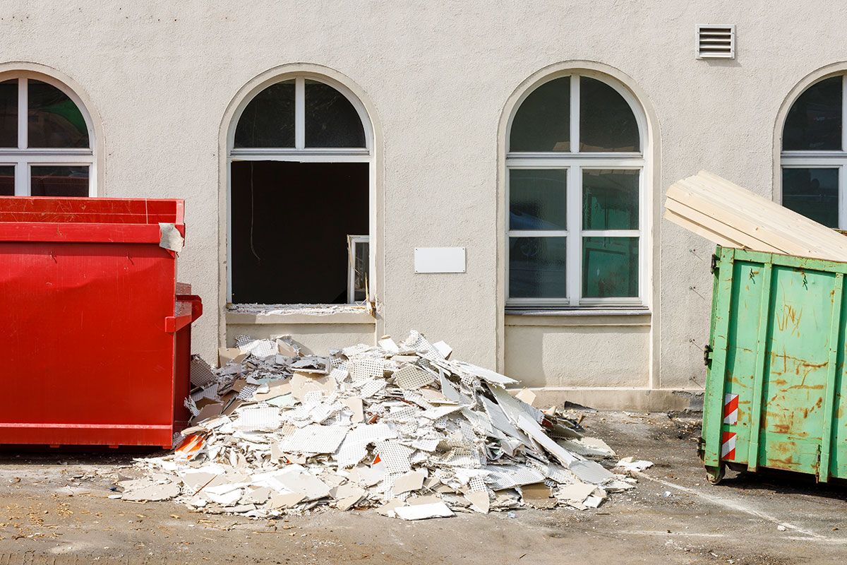 Der Abriss des Gebäudes in der Bahnhofstraße 20 geht weiter. 