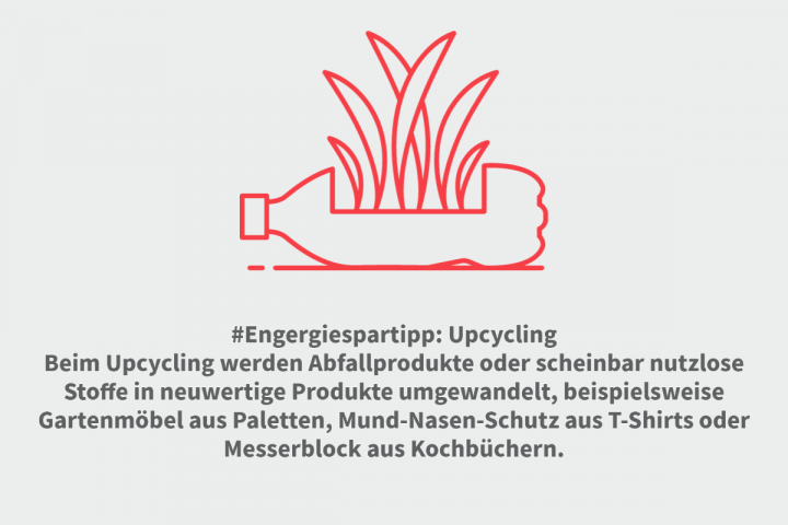 Energiespartipp - Upcycling