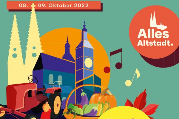Gezeichnetes Plakat zum Herbstfest 2022