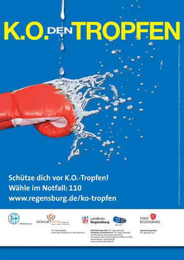 Plakataktion K.O.-Tropfen