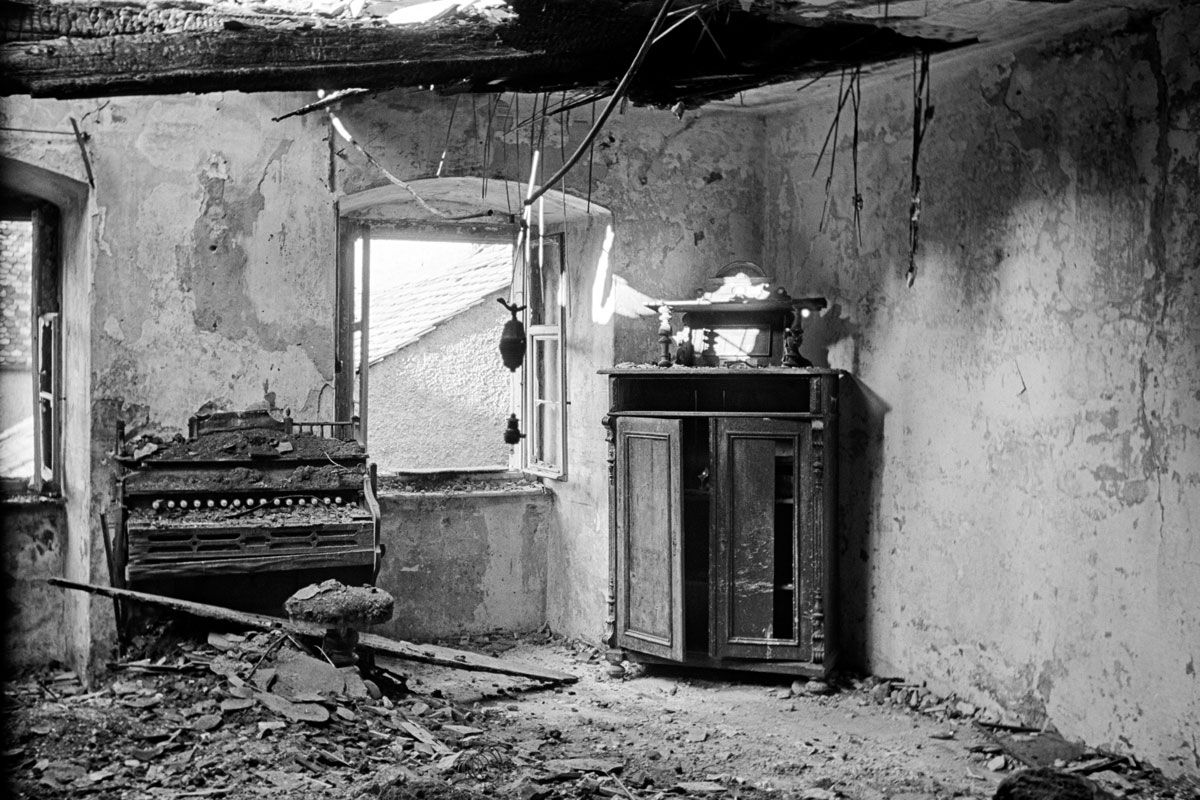 Fotografie: Ausgebrannte Wohnung in der Keplerstraße 13