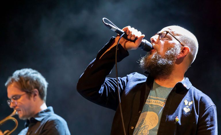 Musiker bei einem Konzert