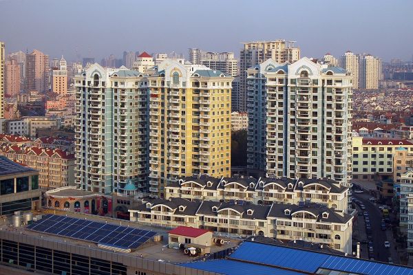 Partnerstadt Qingdao 2 - Blick auf Hochhäuser der Stadt